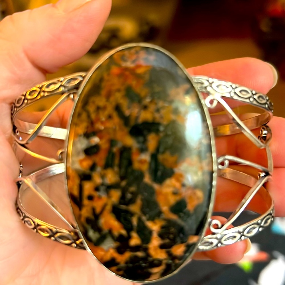 Mahogany Obsidian gemstone cuff